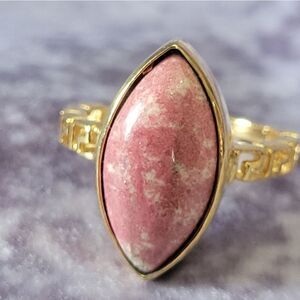 Thulite Solitare Ring